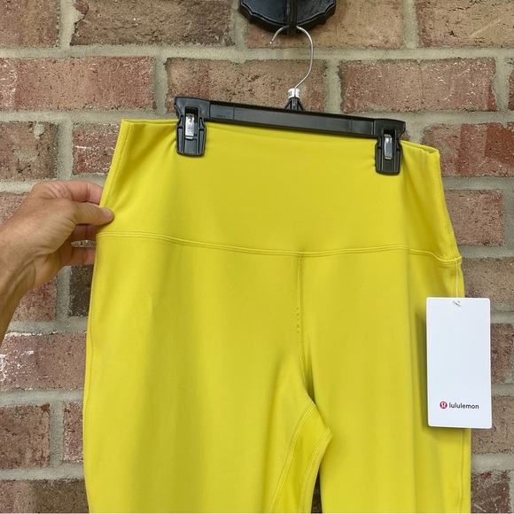 Lululemon yellow Align High Rise Leggings 28” inseam NWT 12 - Picture 2 of 10